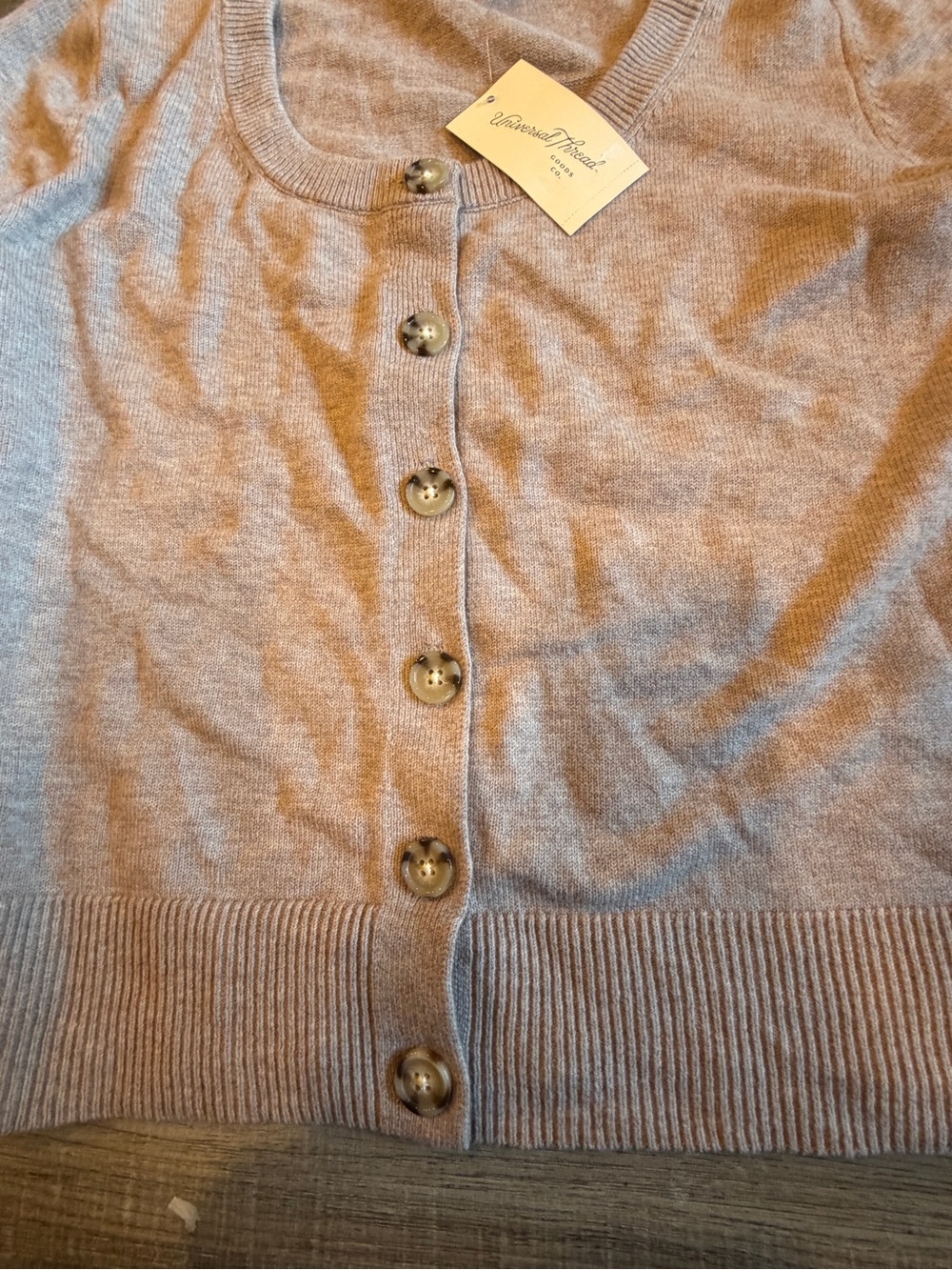 Universal Thread Light Pink Button-Front Cardigan - Picture 4 of 4